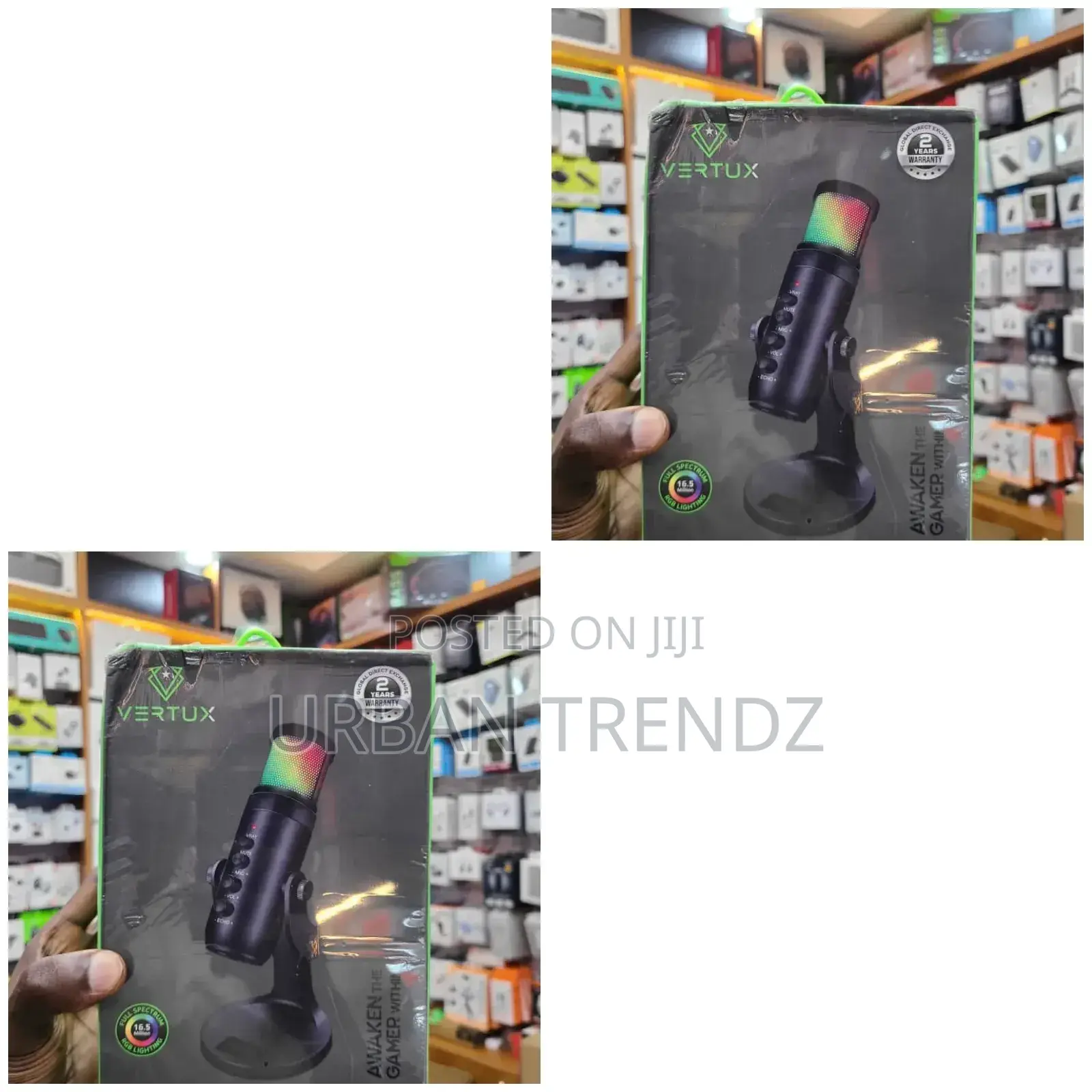 Vertax Microphone Vertux Crusaderusb Black Gaming Microphone