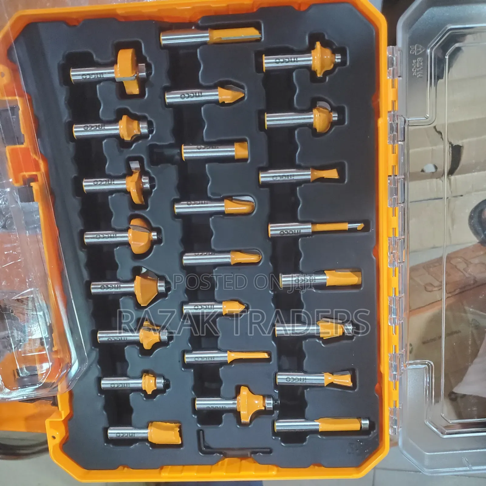 Ingco – 24 PCS Router Bits Set – AKRT24122