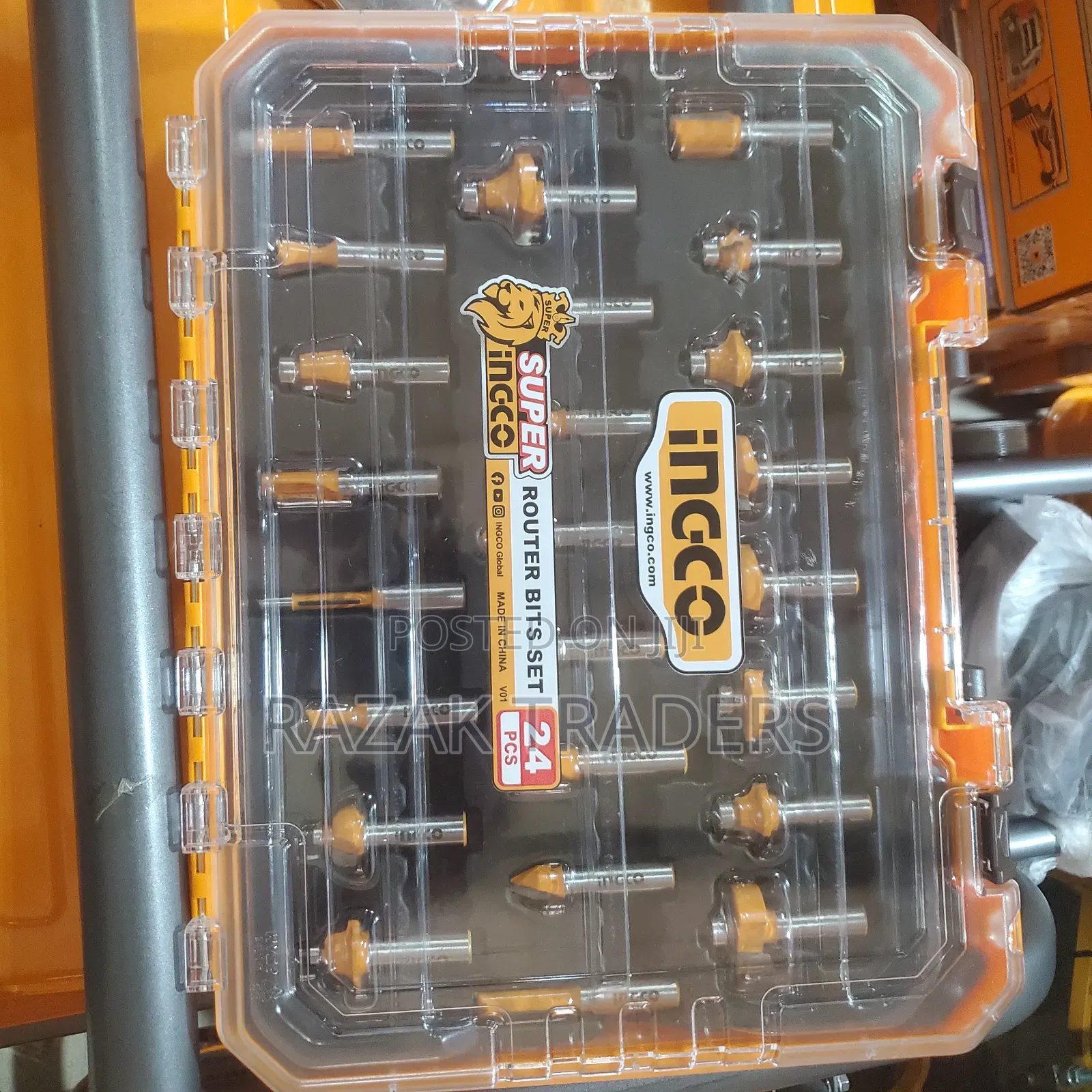 Ingco – 24 PCS Router Bits Set – AKRT24122