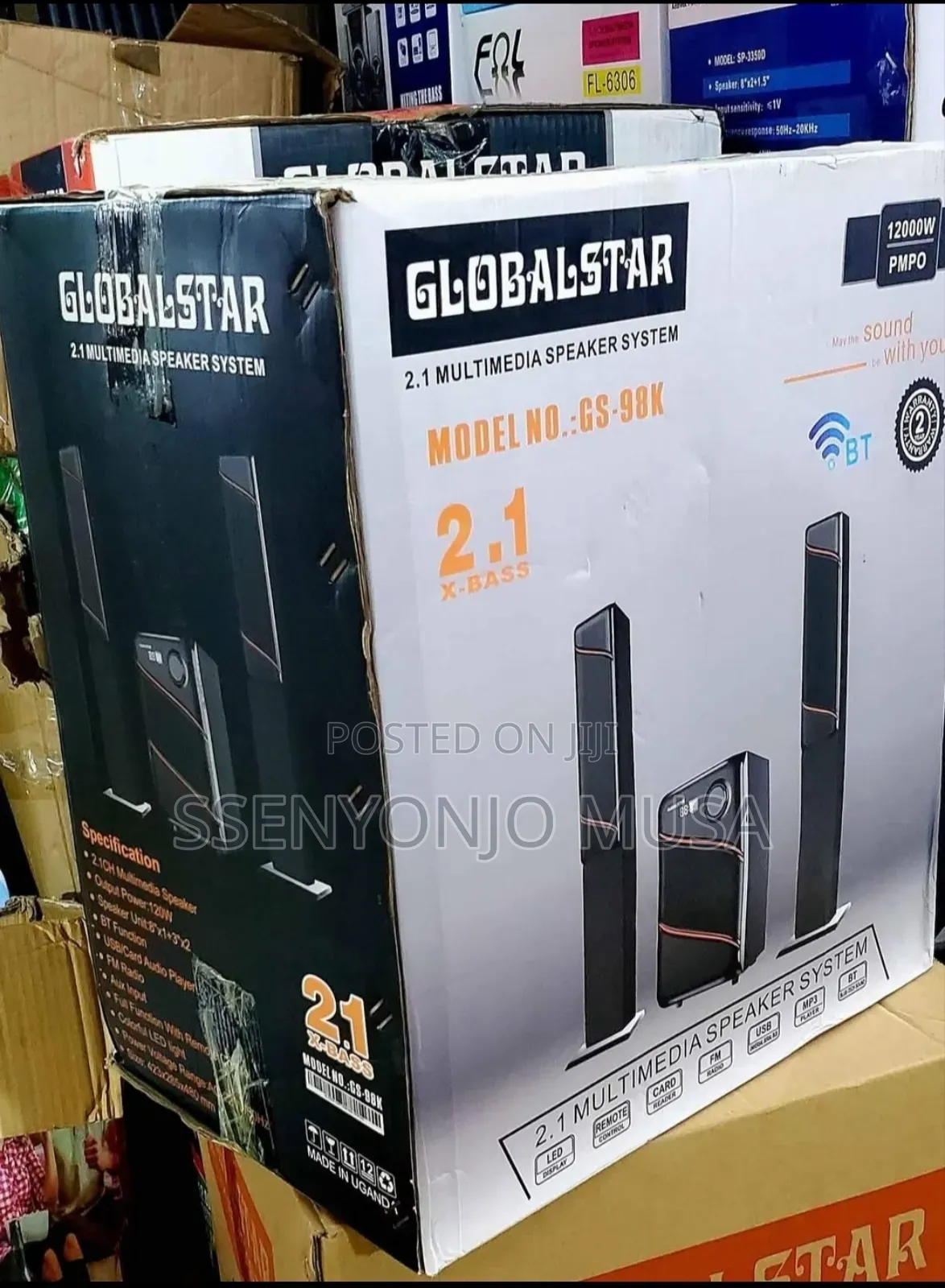 Globalsat Home Theater 2.1 Channel Gs- | 100w With Bluetooth