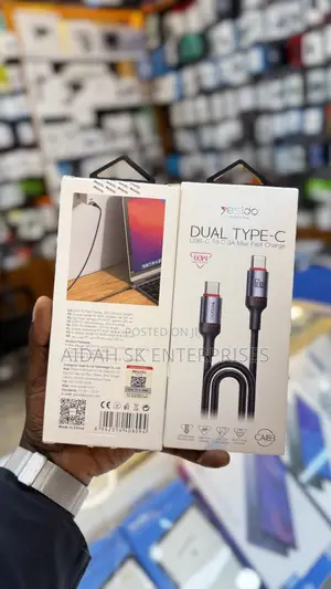 Yesido Ca183 USB C to C Cable 60W Fast Charging 2M