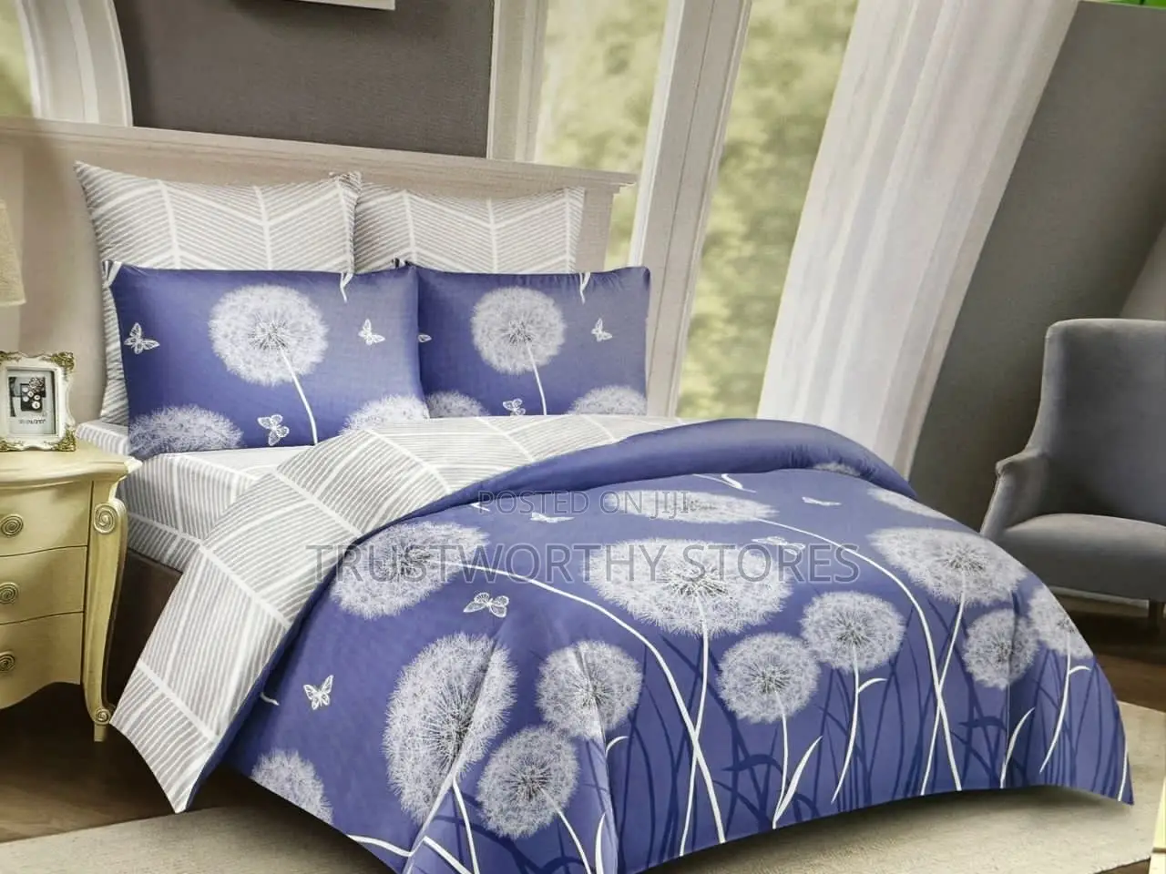 5x6 Duvet With 2 Pillowcases, 1 Bedsheet and 1 Duvet