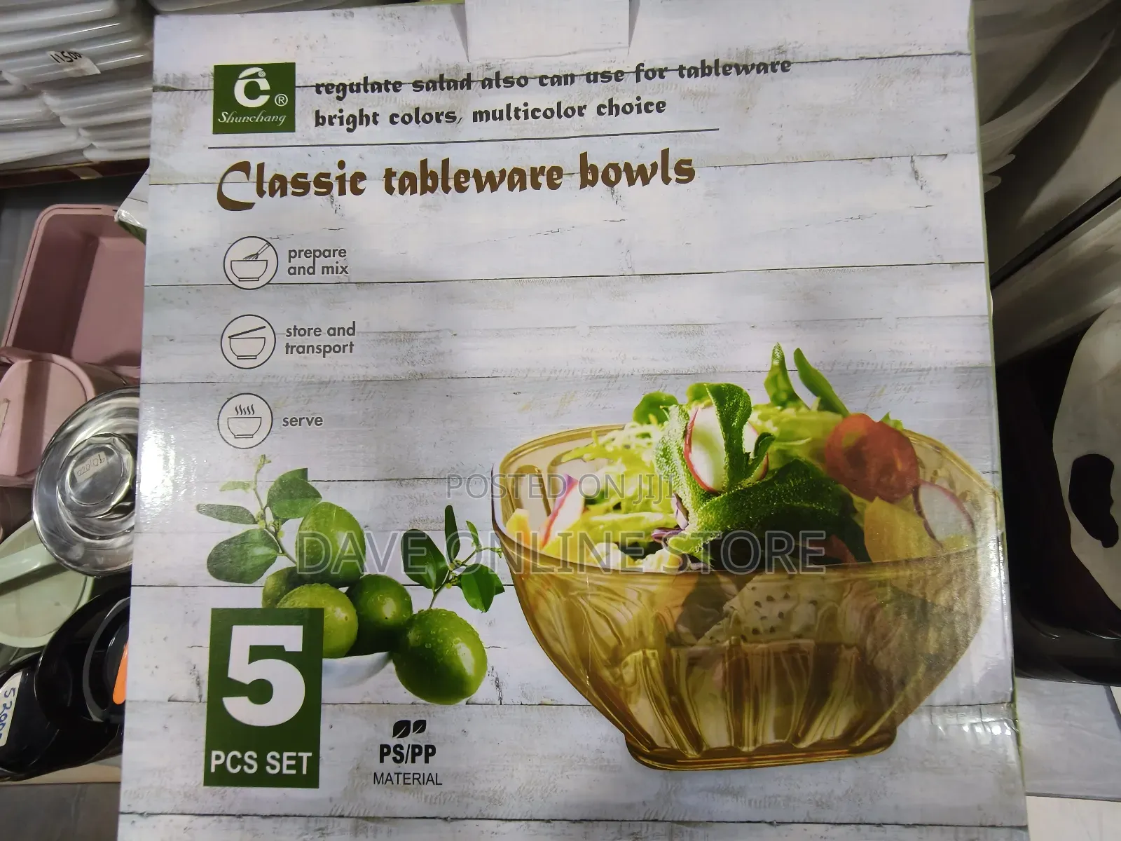 5pcs Classic Tableware Bowl Set