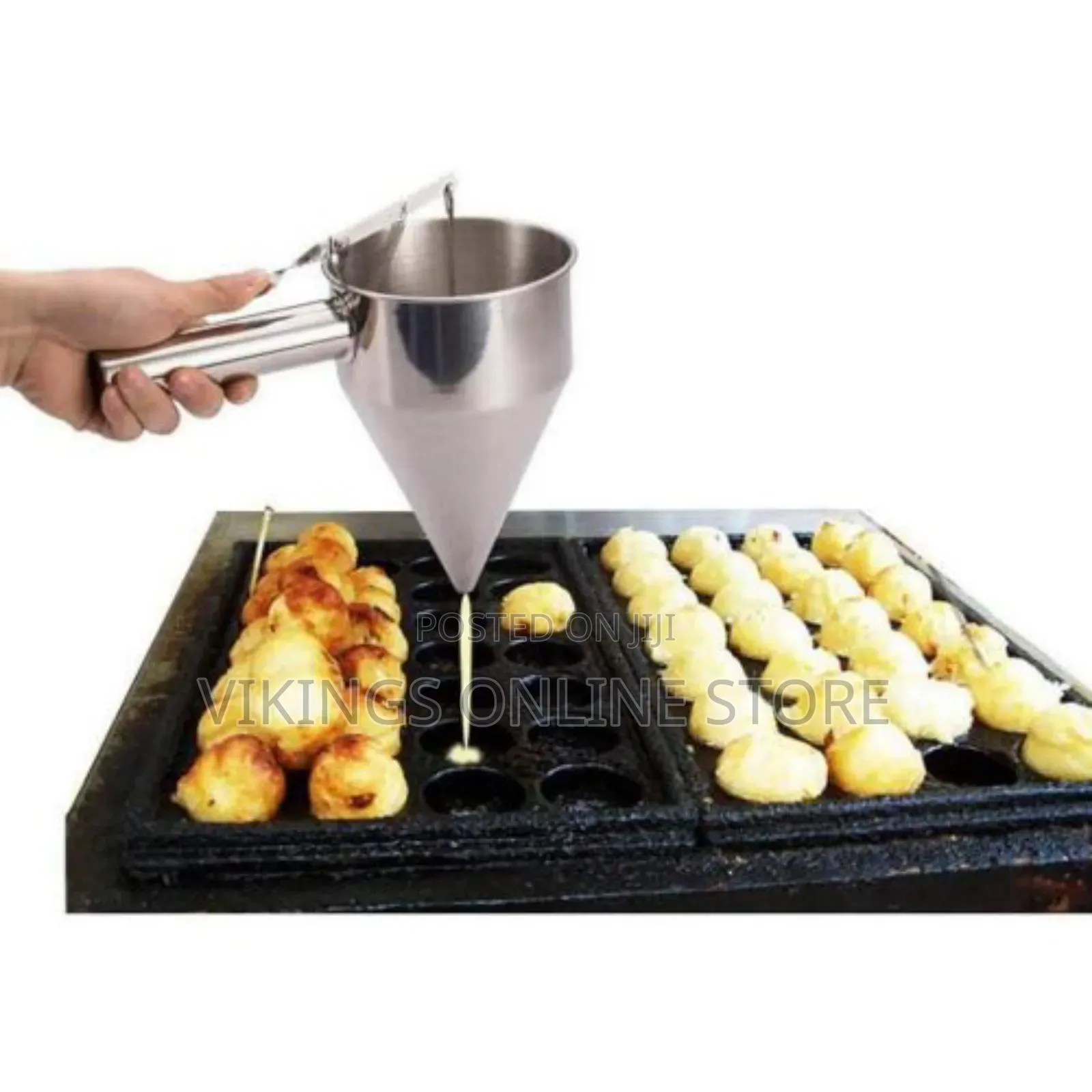 Donut Dispenser Cream Dosing Funnel for Sauce -Silver
