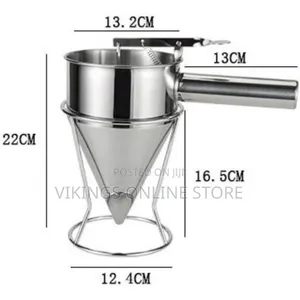 Donut Dispenser Cream Dosing Funnel for Sauce -Silver