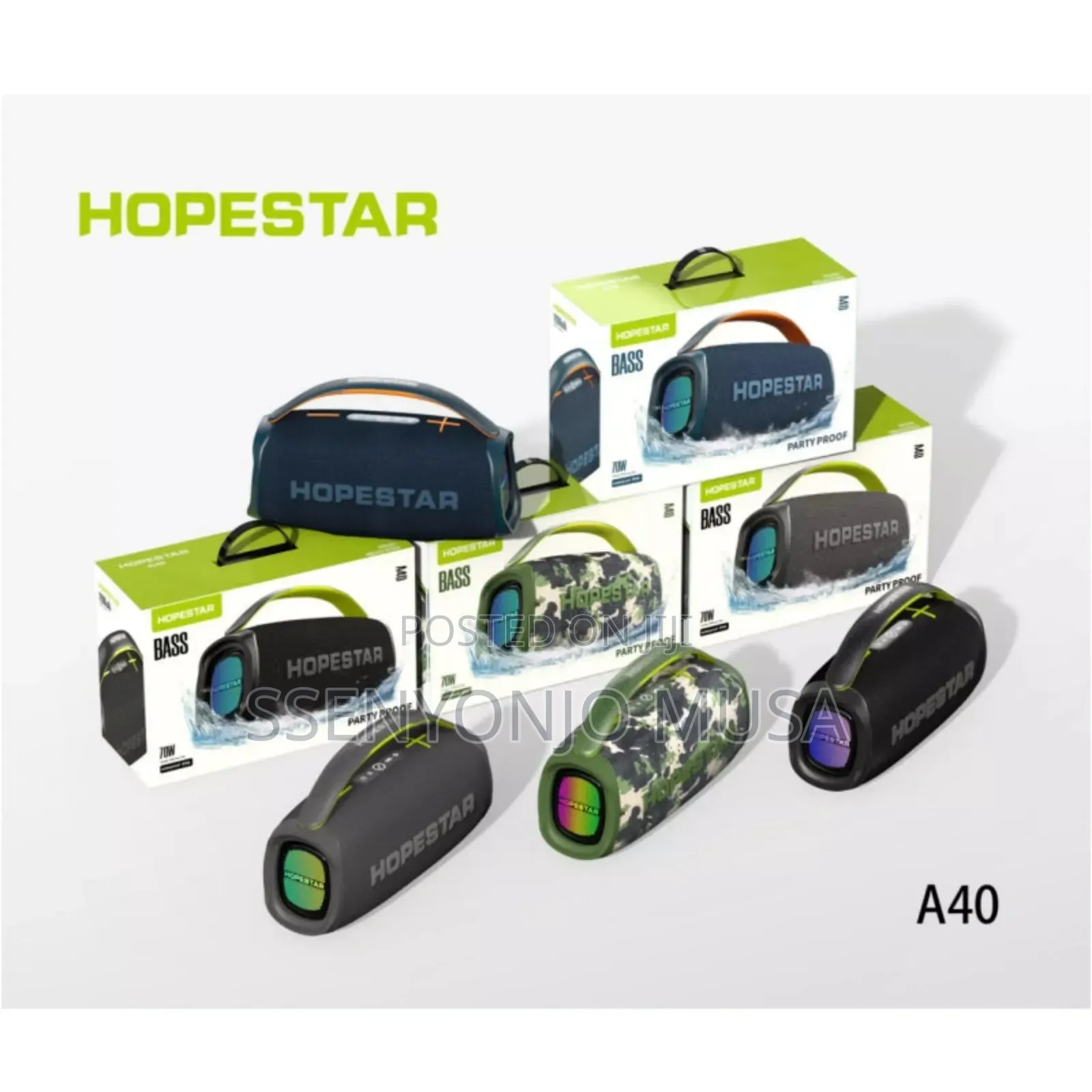 Hopestar A40 Wireless Outdoor Speaker Waterproof Bluetooth.