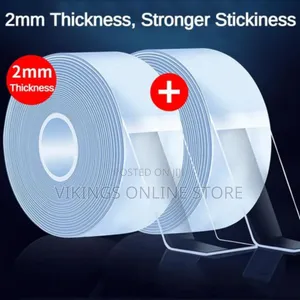 Heavy Duty Enhanced 2mm Thick Nano 5m Double-Sided Tape