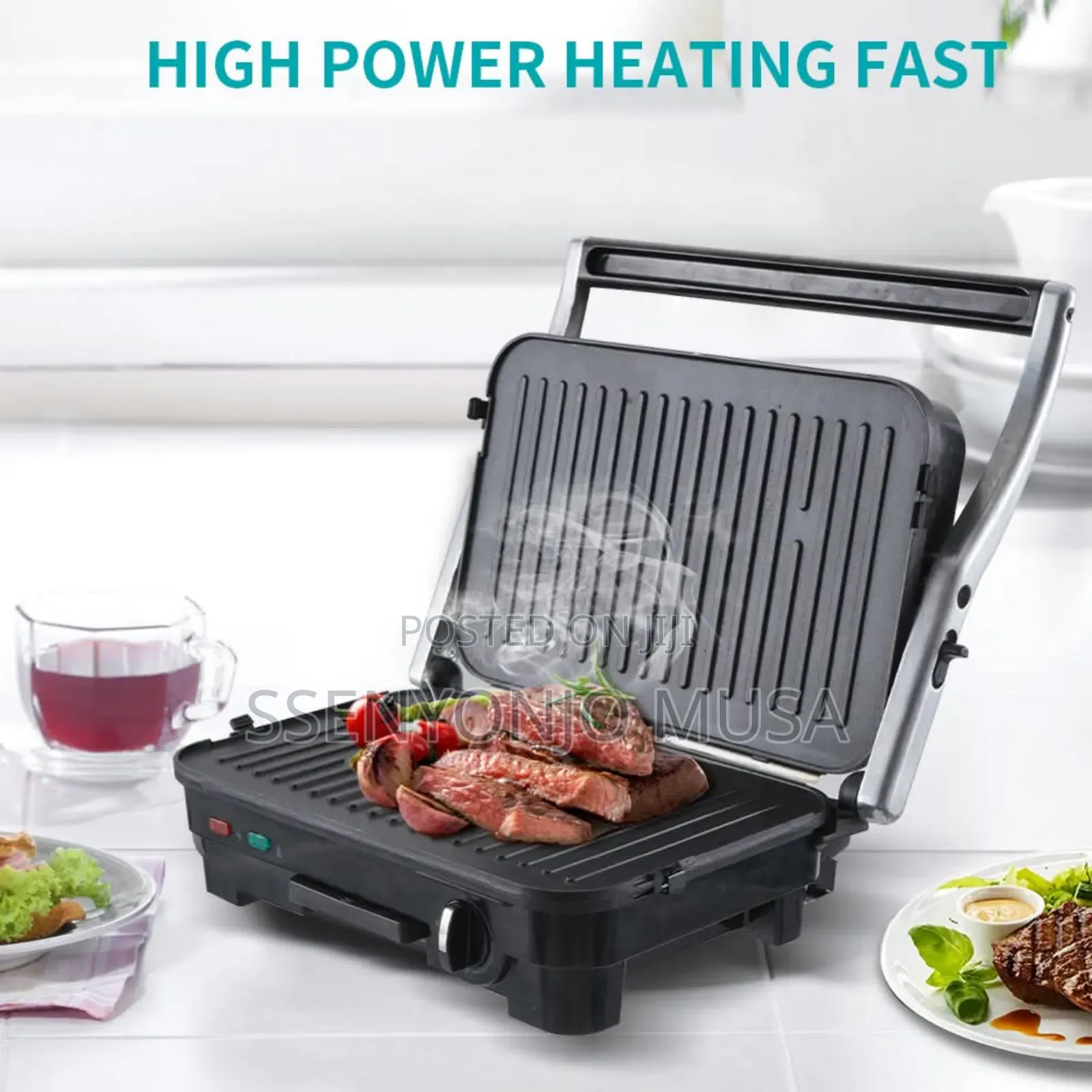 Winningstar Panini Maker Stainless Steel 850w High Power.