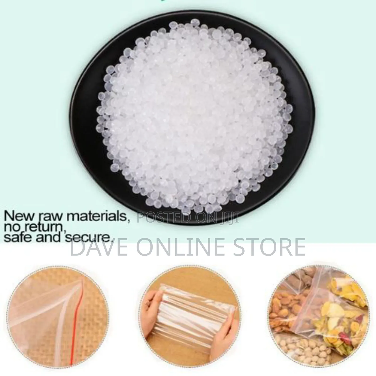 100 PCS PE Self Sealing Clear Packaging Bag