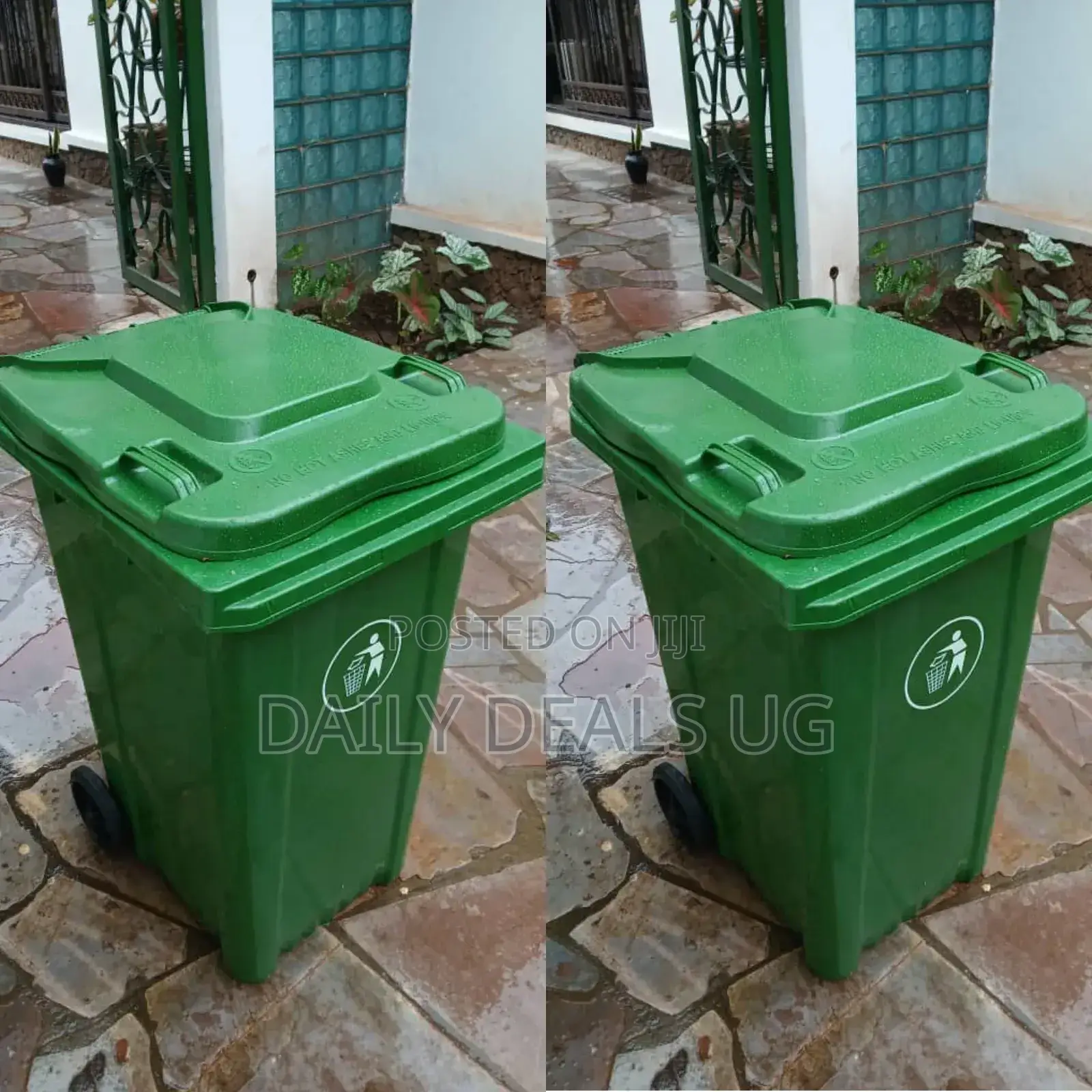Green Big Trash Can