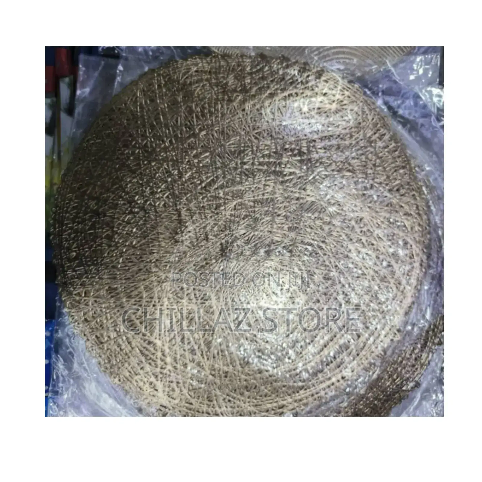 6pcs Woven Round Table Mats.