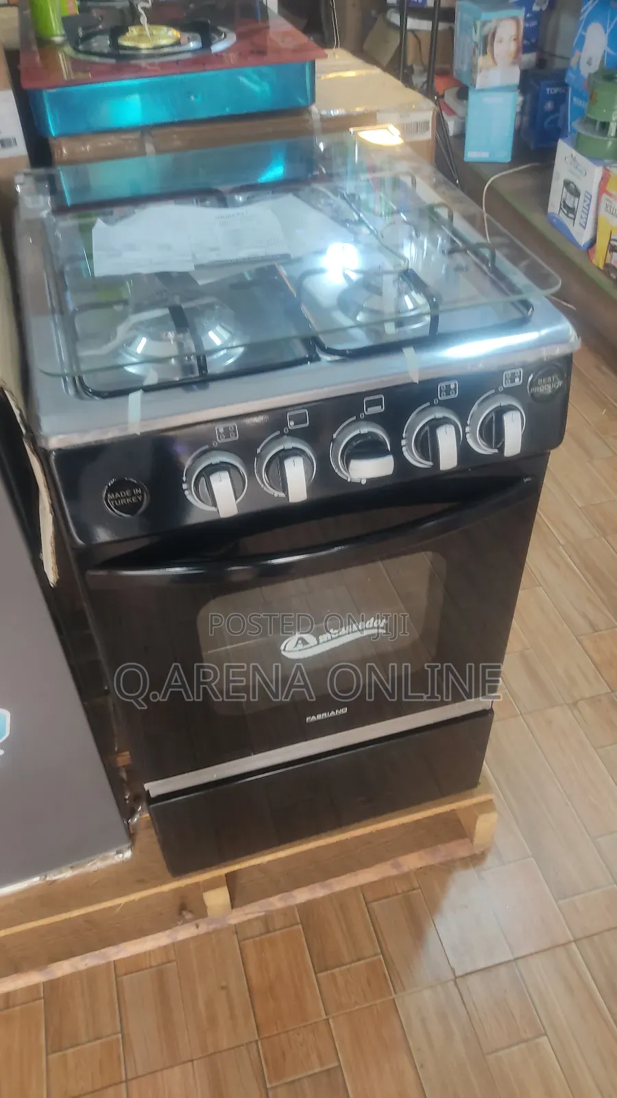 4 Gas Burner Cooker With Microwave One Year Warranty