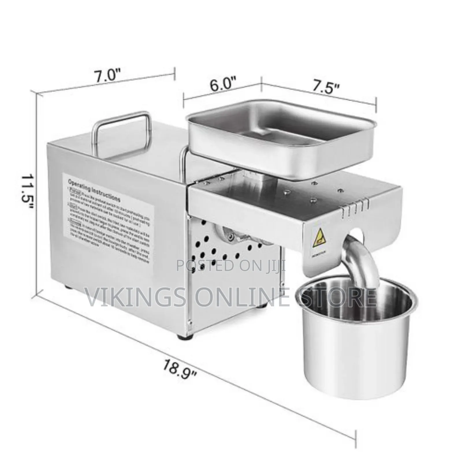 Commercial Grade Stainless Steel Oil Press Machine