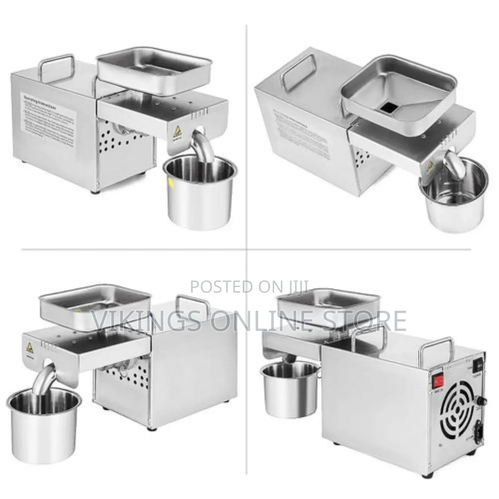 Commercial Grade Stainless Steel Oil Press Machine
