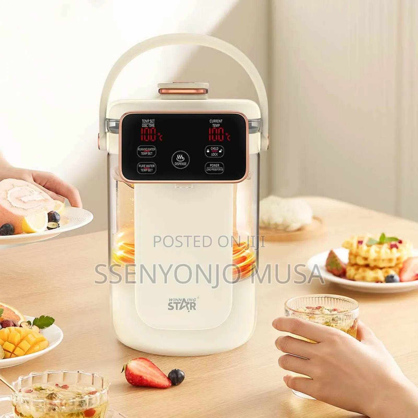 Winning Star Electric Kettle St-6033 Elegant 1350w Digital Screentouch
