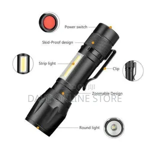 USB Rechargeable Portable LED Flashlight Outdoor Torch 5124