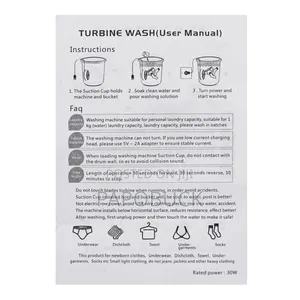 Portable Mini Turbine Wash