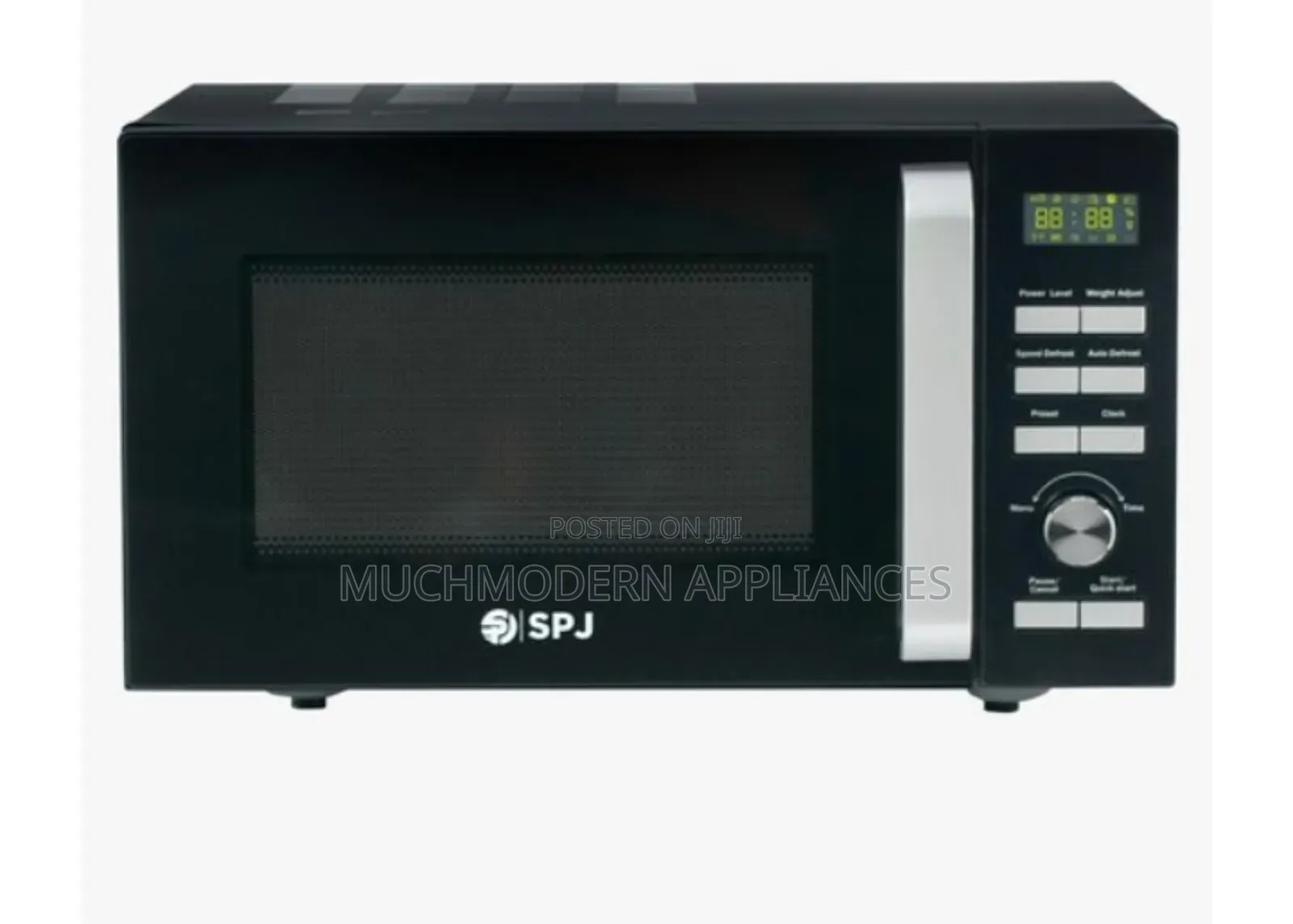 SPJ 20L Digital Solo Microwave Oven, Mirror Door, Black