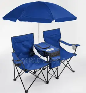 Camping Chair Set With Umbrella