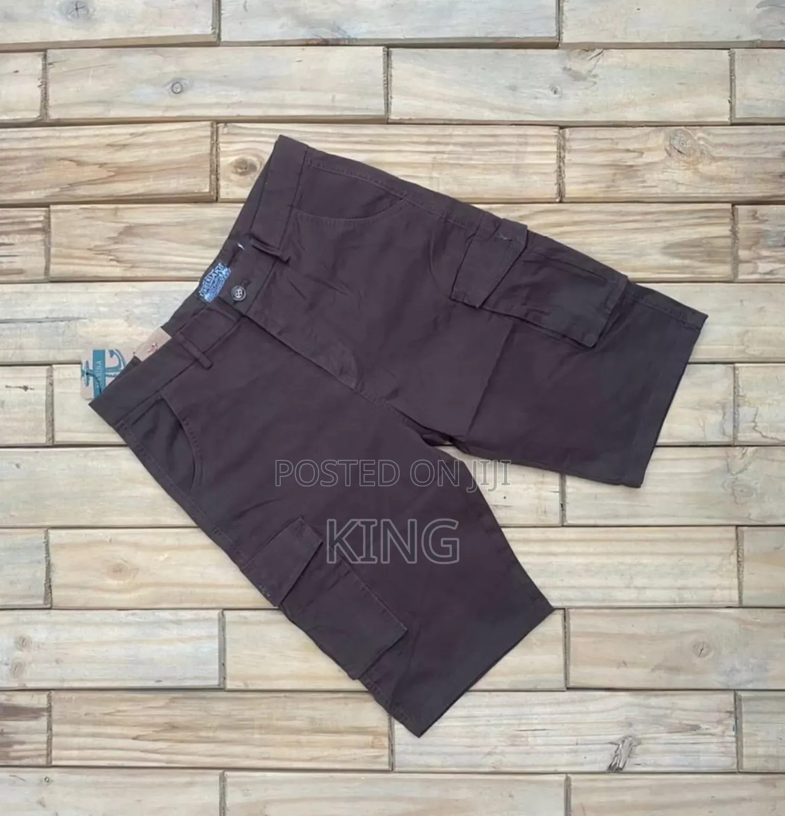 Potent Kaki Fit Cargo Tour Shorts