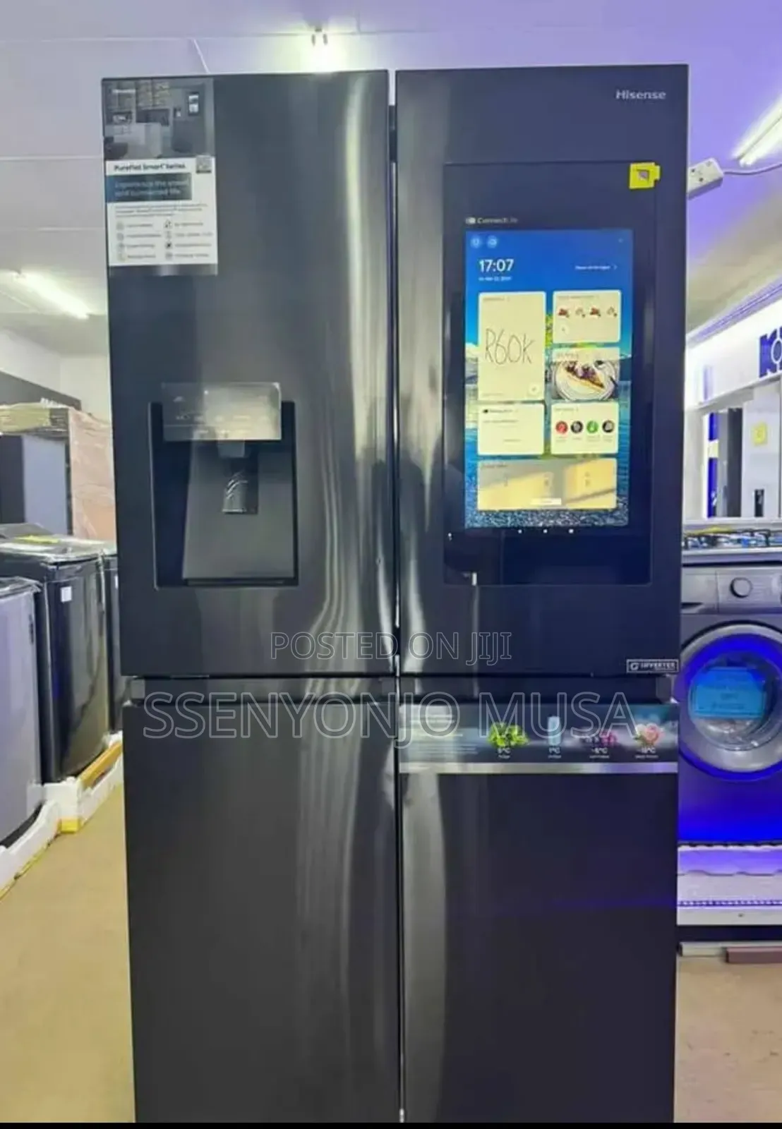 Hisense 680l Multi-door Smart Fridge Rc-68wc4sb - Black