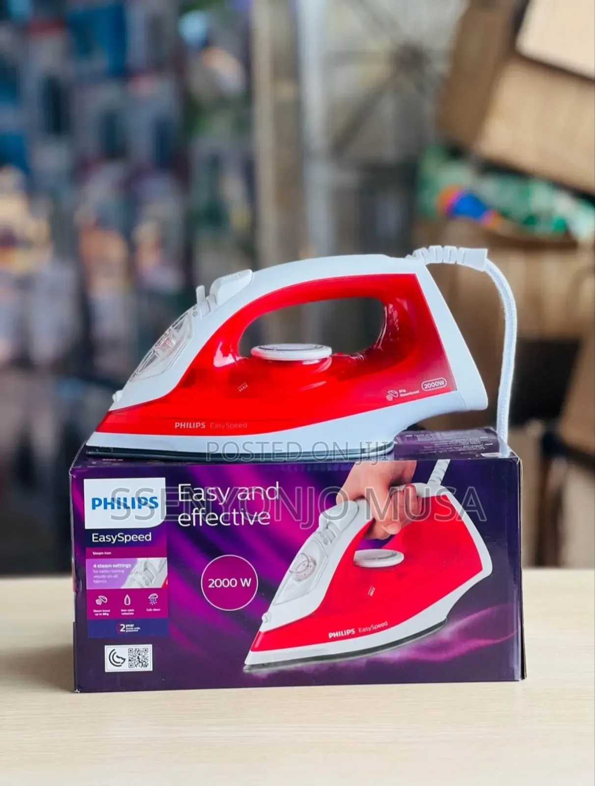 Philips Steam Iron 2000 Watts Easyspeed Gc1752/36 | Ceramic Sole-