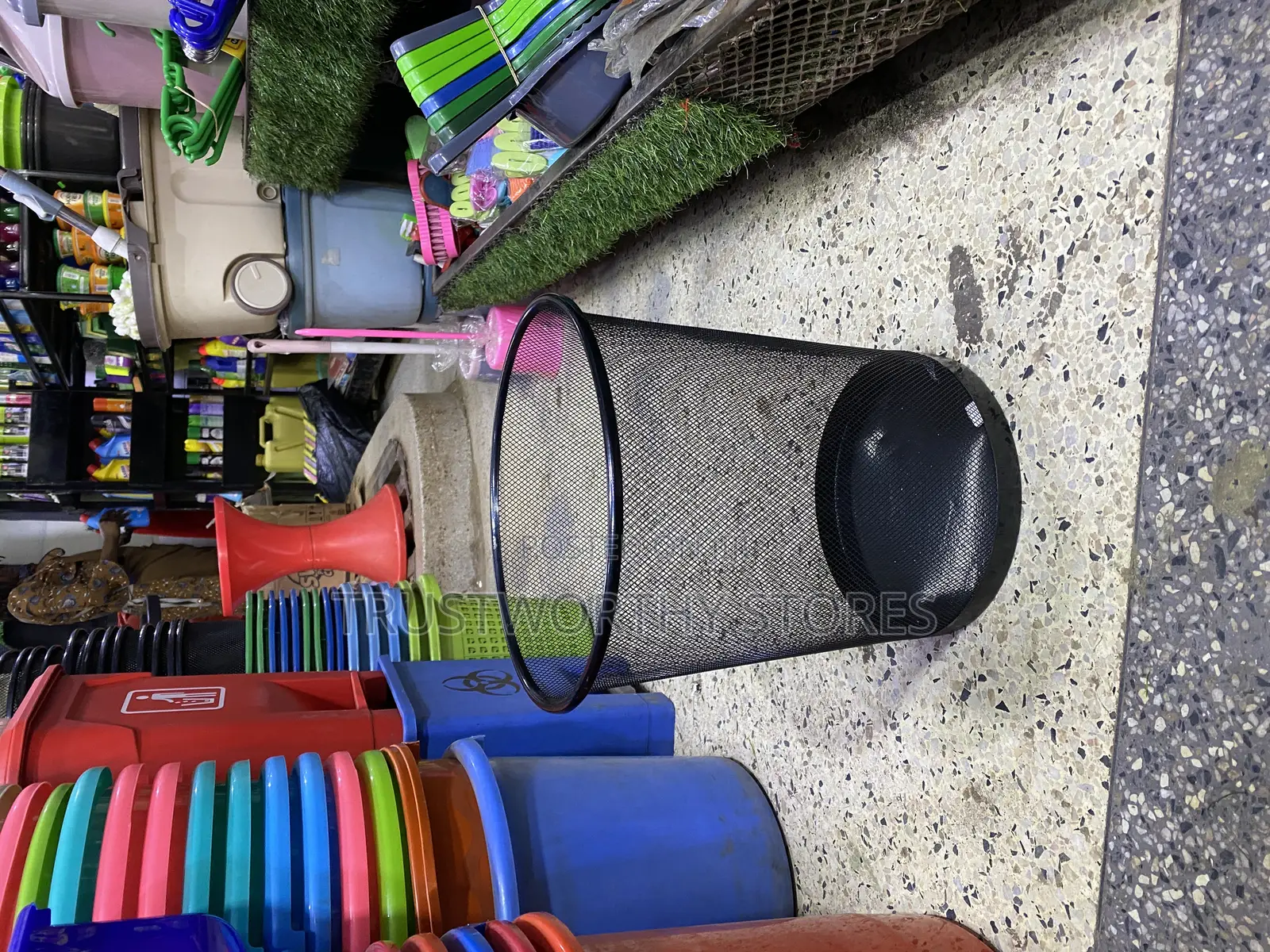 Circular Mesh Waste Bin - Big Size