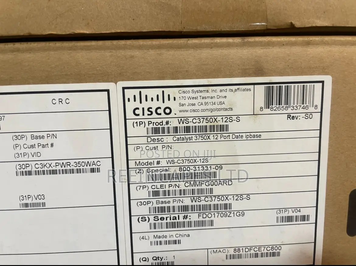 CISCO Core Switch 3750x-12s