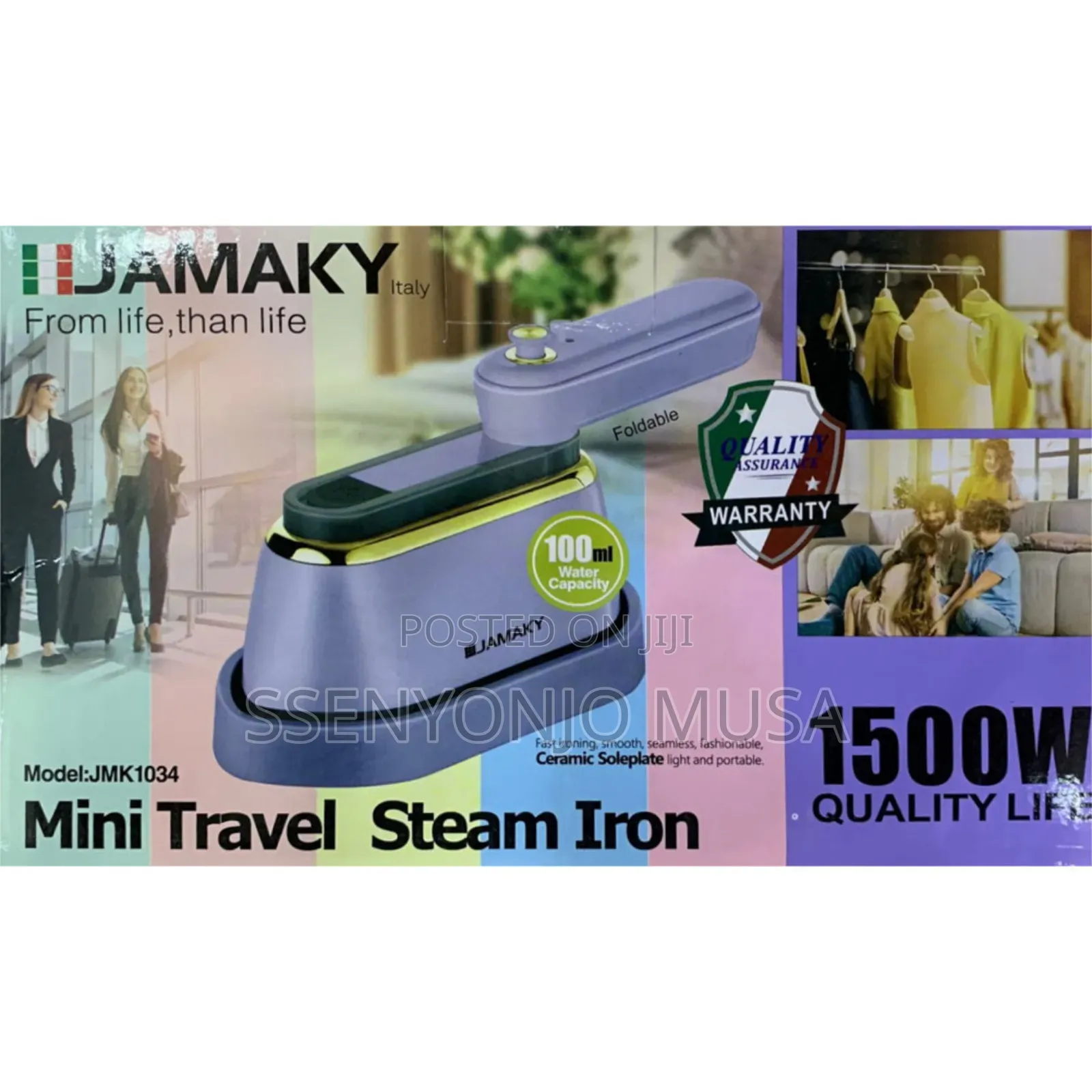 Jmk1034 Mini Travel Steam Iron | Portable Compact Design
