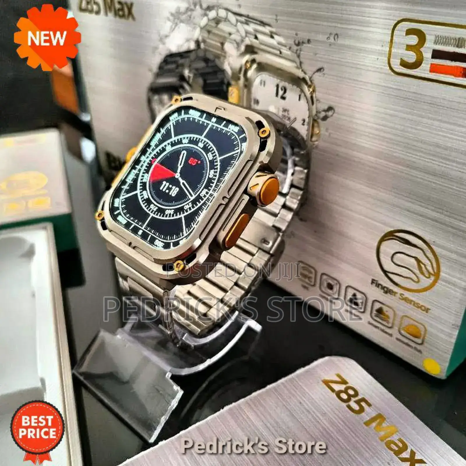 Fully Waterproof Smart Watch, Wireless Charging.