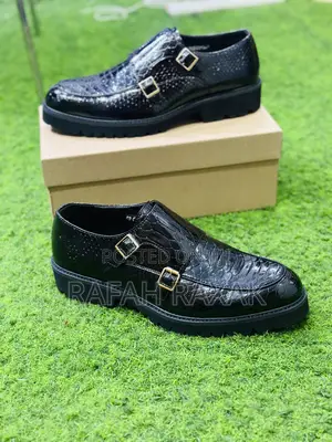 Original Double Buckle Lacoste Shinny Oxford Shoes
