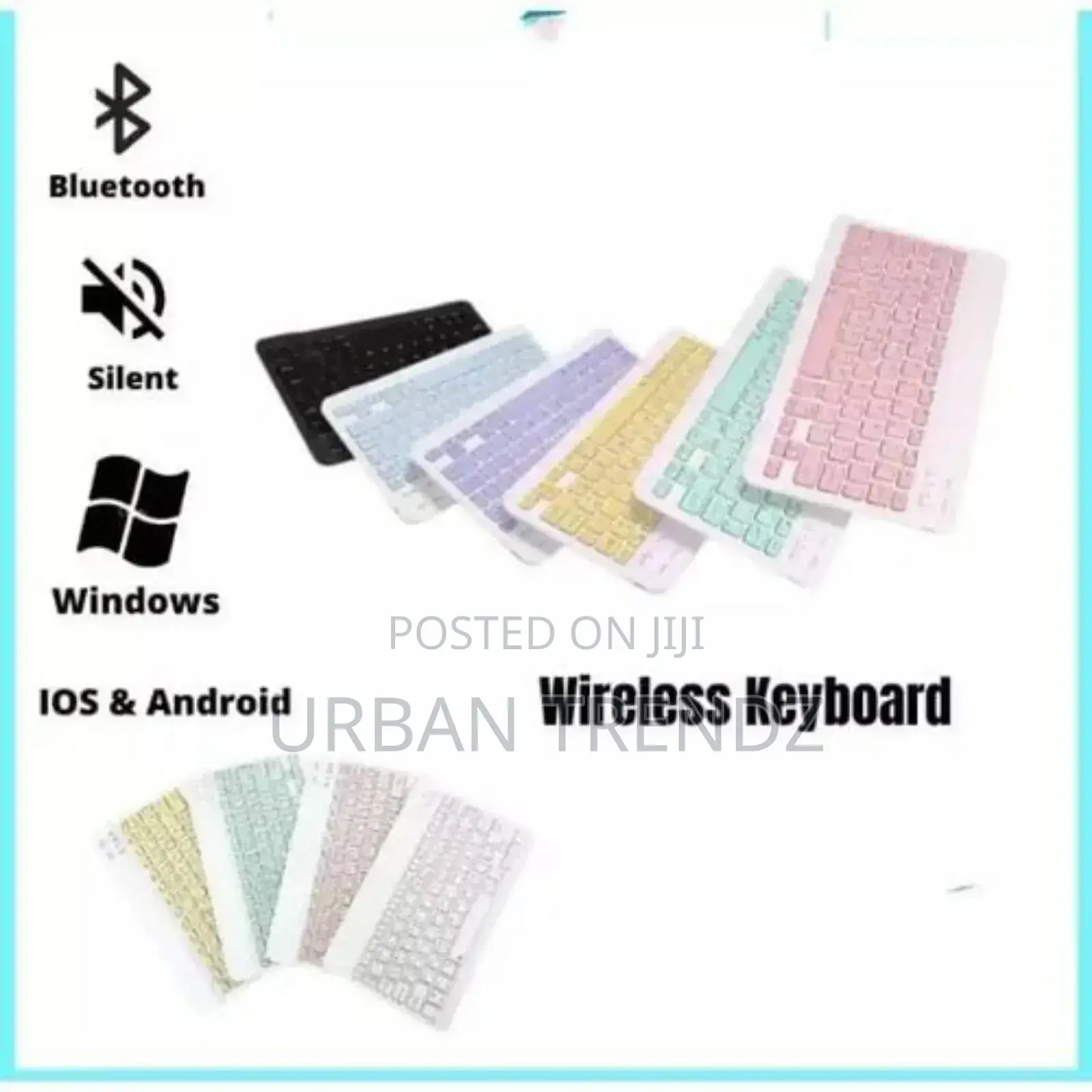 Idino Slim Wireless Wi-Fi Rechargeable Bluetooth Keyboards