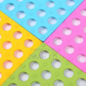 6pcs Anti-Slip Splicing PVC Bathroom Kitchen Mat
