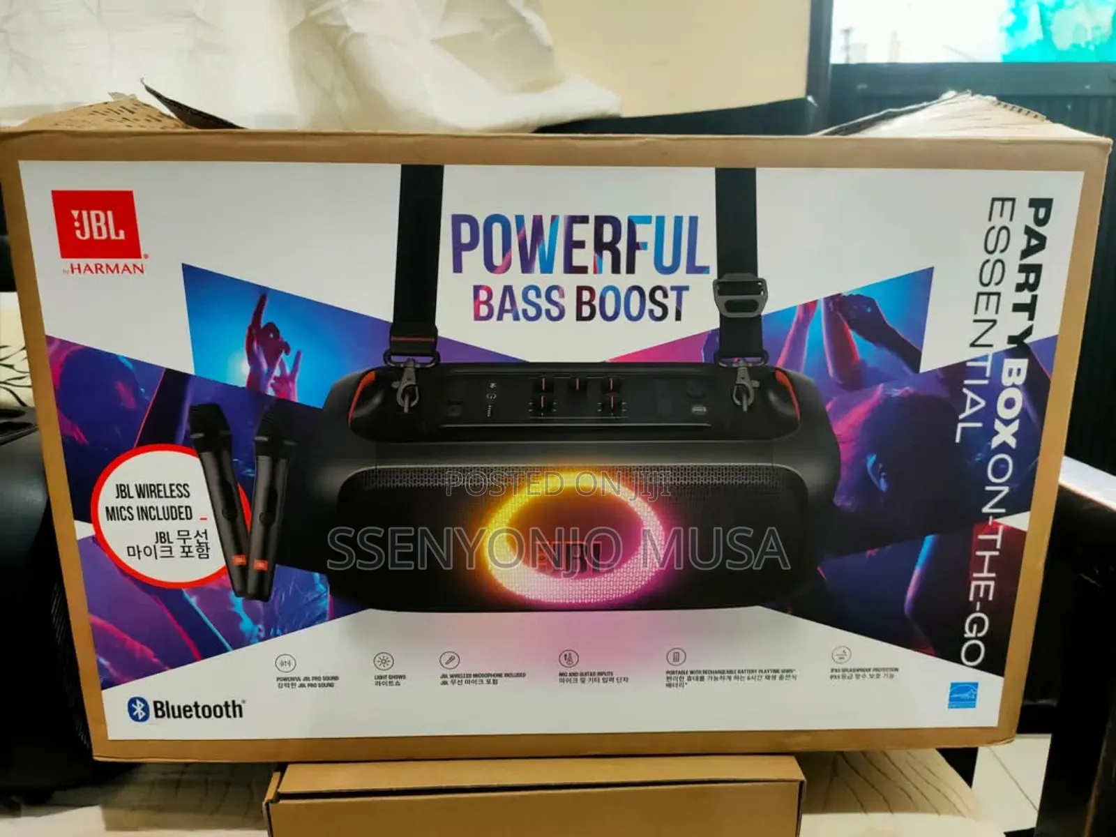 JBL Partybox on-the-Go Portable Karaoke Party Speaker |100w.