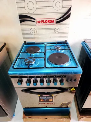 Florsa 60 by 60cm 2 Gas Burner and 2 Electric Plates Cooker
