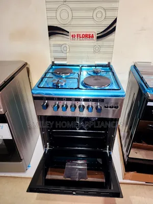 Florsa 60 by 60cm 2 Gas Burner and 2 Electric Plates Cooker