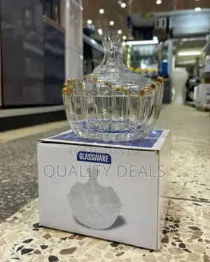 Luxury Glass Sugar Bowl