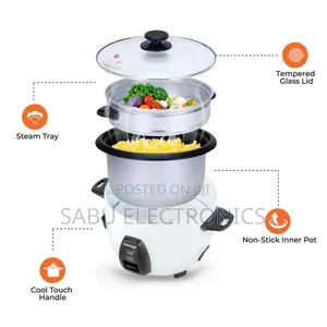 Multifunctional Sonashi Rice Cooker and Food Steamer 1.8L