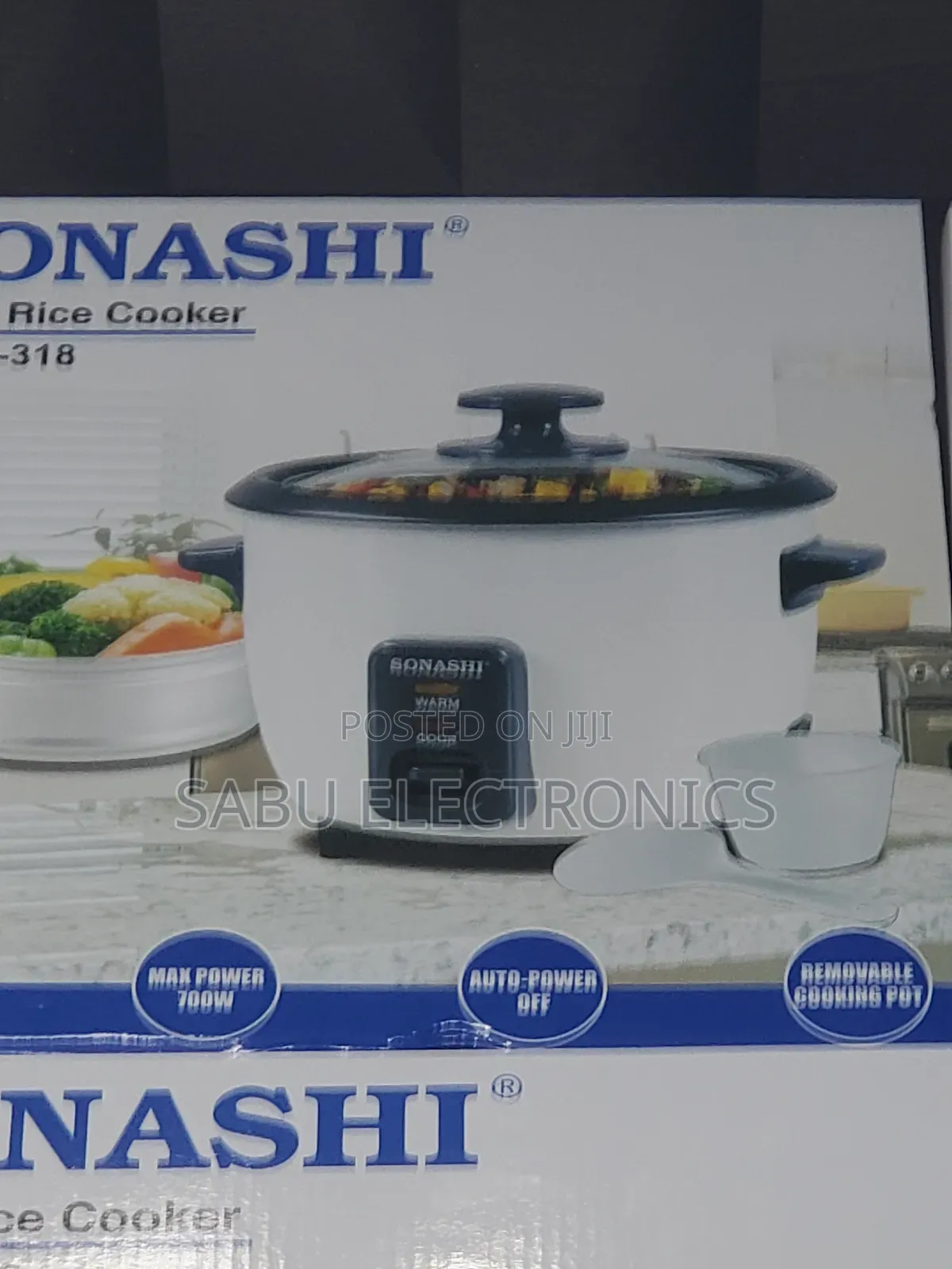 Multifunctional Sonashi Rice Cooker and Food Steamer 1.8L
