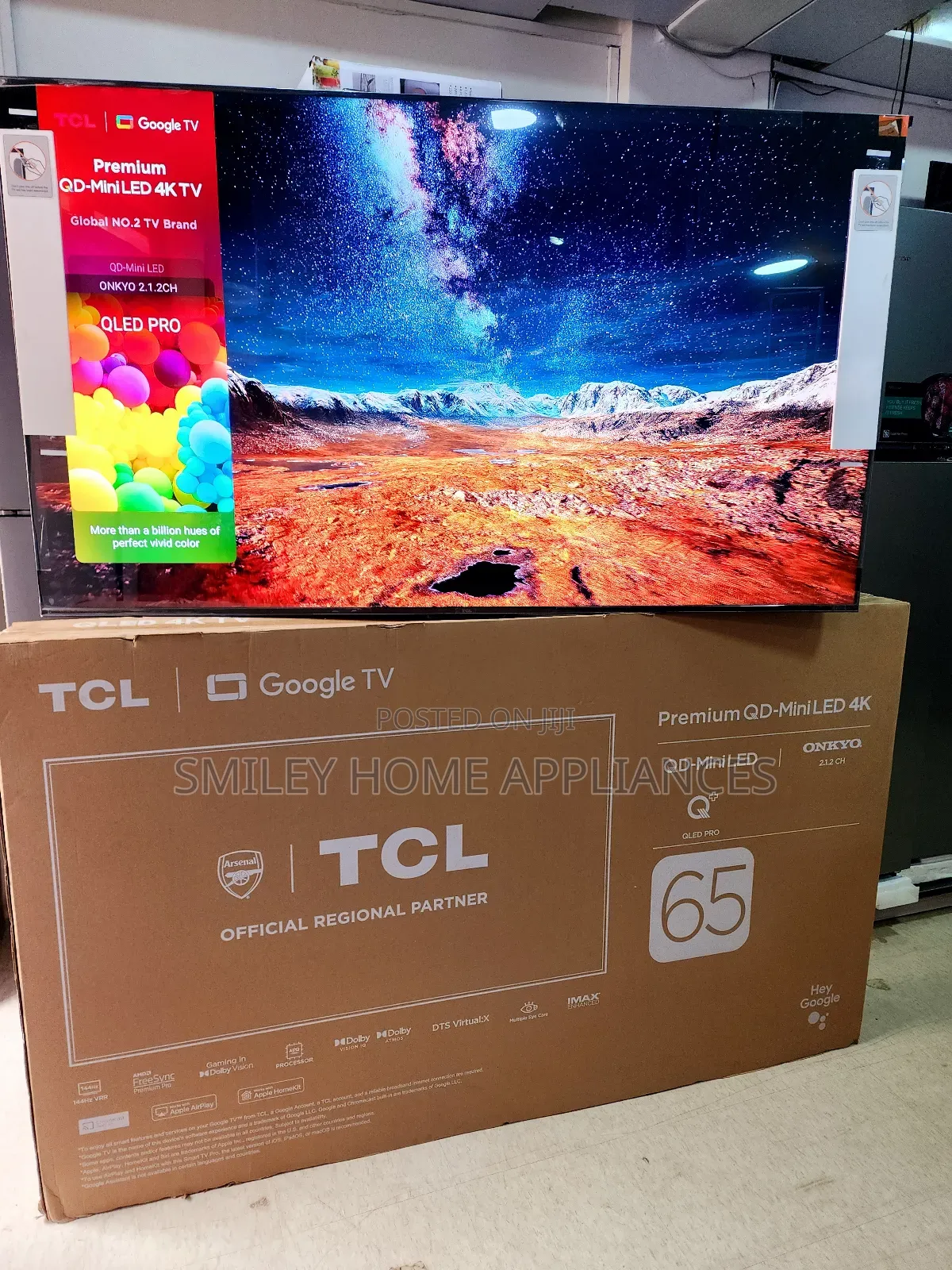 TCL 65inches Premium Qd-Miniled Google Android Tv