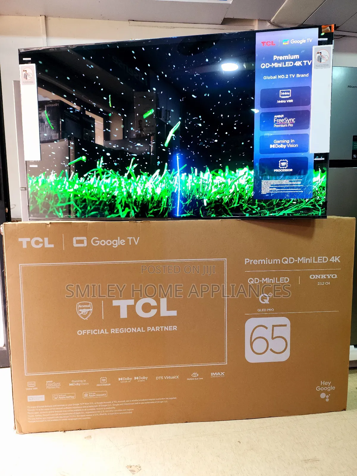 65inches TCL Google QLED Pro Miniled Smart Tv