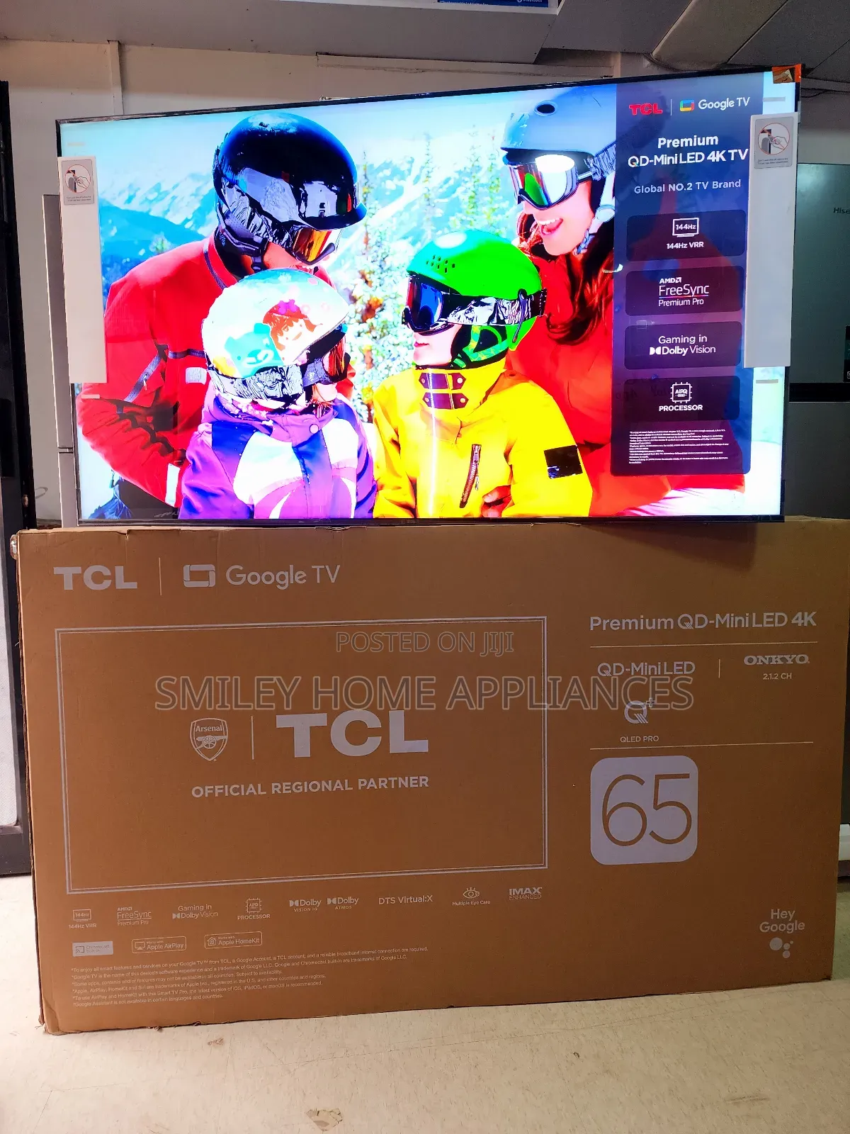 65inches TCL Google QLED Pro Miniled Smart Tv