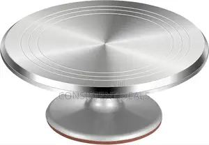 Metallic Cake Stand Turntable