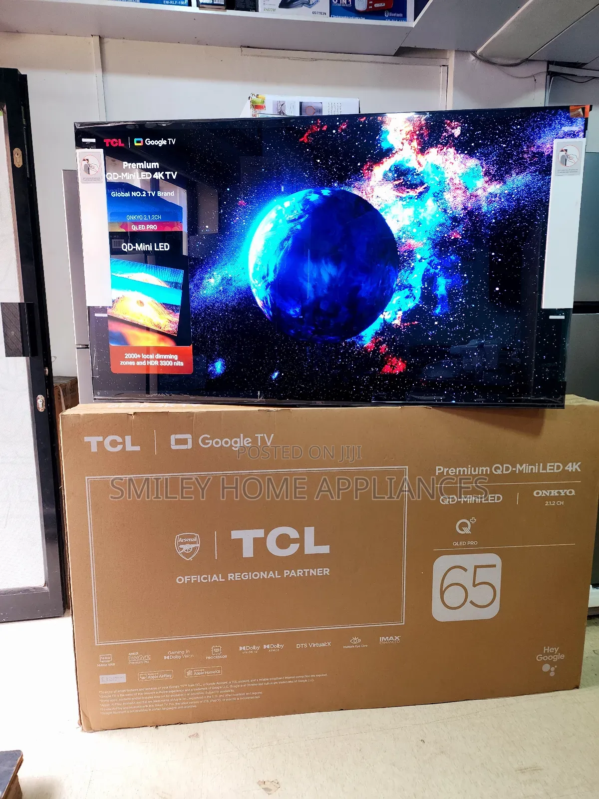 TCL 65inches Google Premium Qd-Miniled Pro Tv