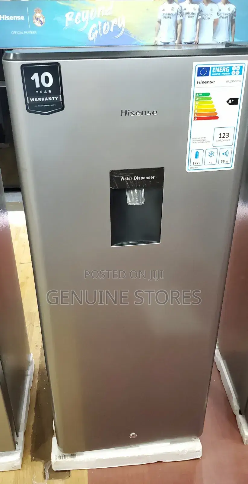 229 Litres Hisense Fridge With a Front Dispenser/Single Door
