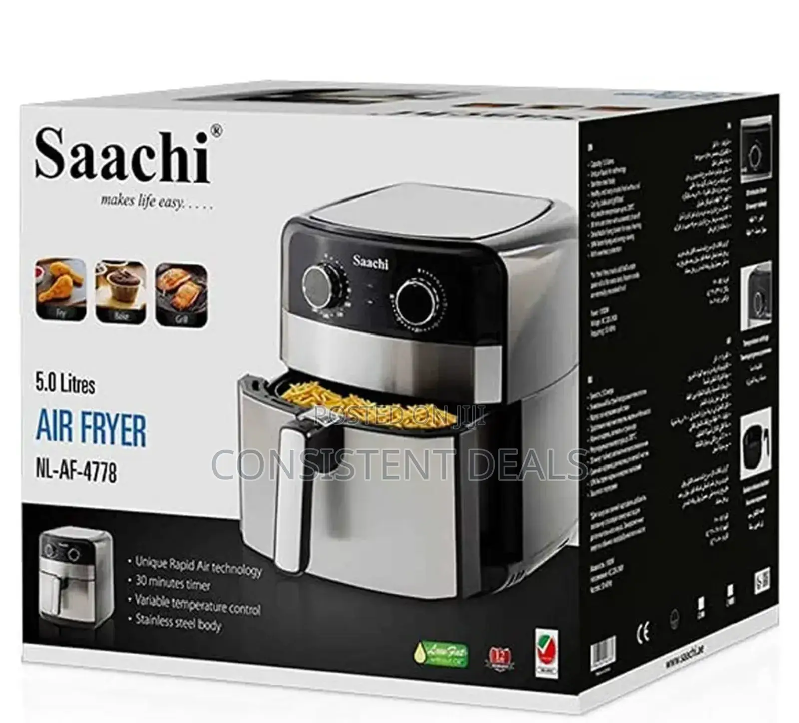 Saachi 5 Litres Air Fryer