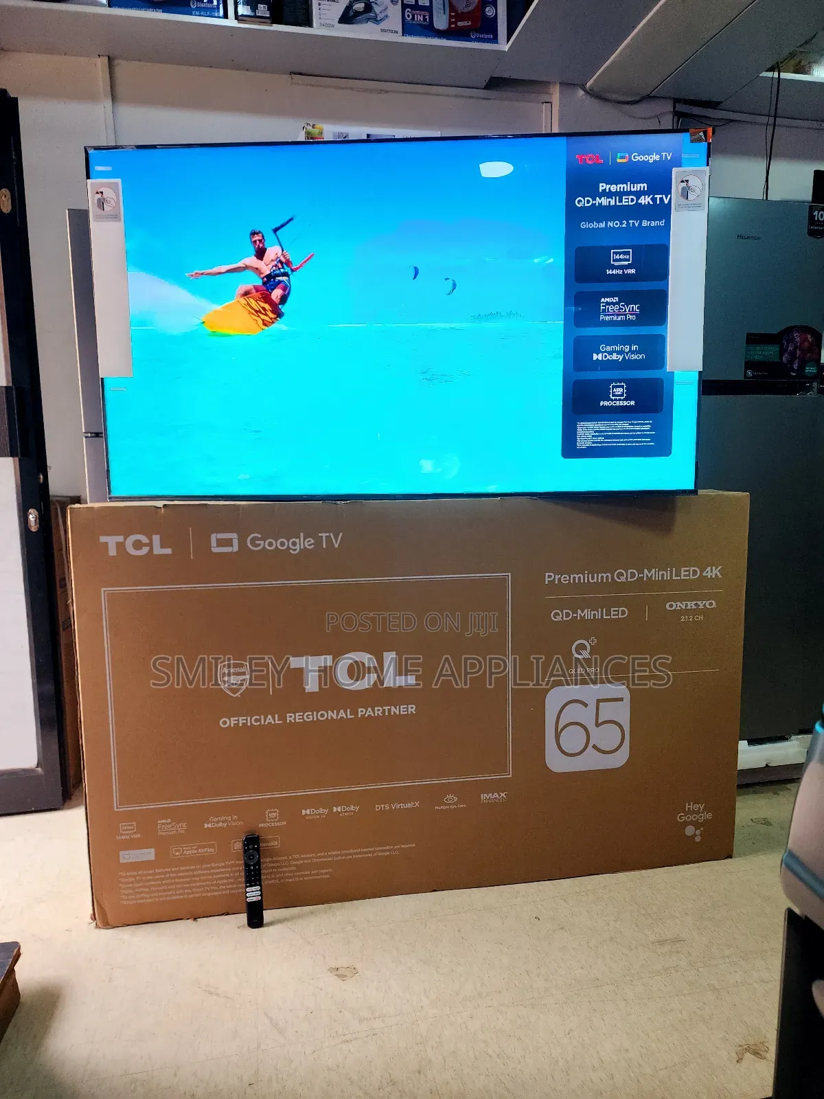 Newly Discounted TCL 65INCHES Premium Qd-Miniled Google Tv