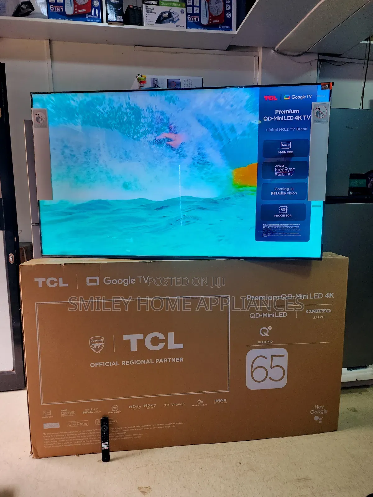 Newly Restocked TCL 65INCHES Premium Qd-Miniled Google TV