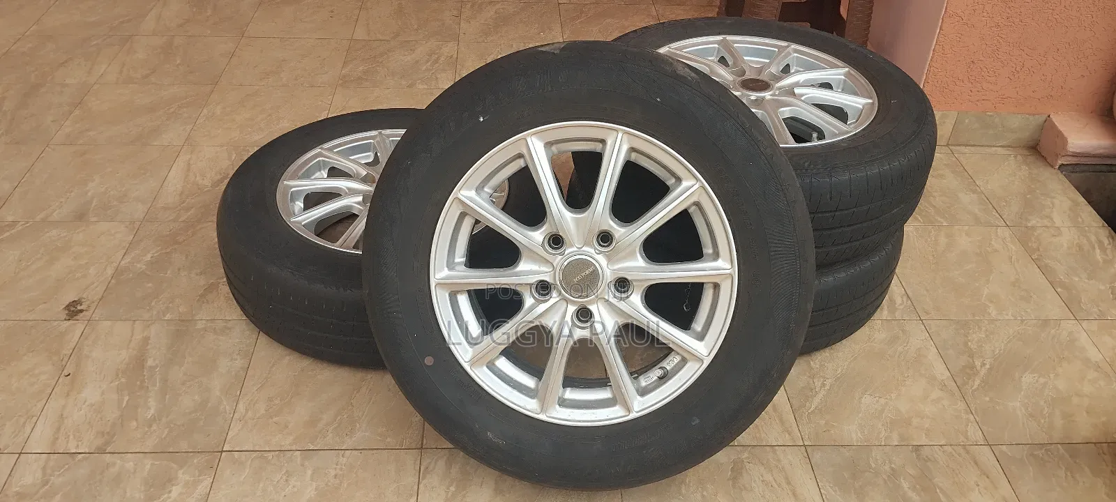 15 Inch Rims With Used 195/65 Dunlop Tyres