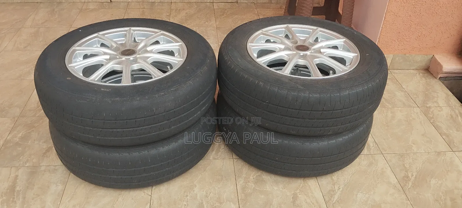 15 Inch Rims With Used 195/65 Dunlop Tyres